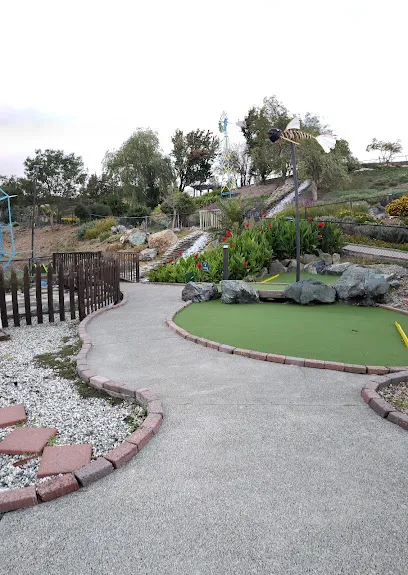 Swing and Putt - Slush by the Park mini golf course in San Rafael, California
