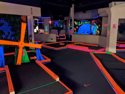 Glowgolf At Chapel Hills Mall mini golf course in Colorado Springs, Colorado
