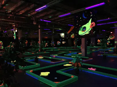 Glowgolf at The Citadel Mall mini golf course in Colorado Springs, Colorado