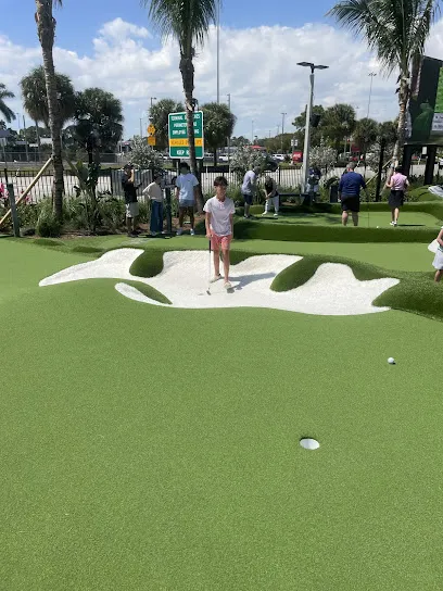 PopStroke mini golf course in West Palm Beach, Florida