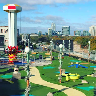 Skyline Park mini golf course in Atlanta, Georgia