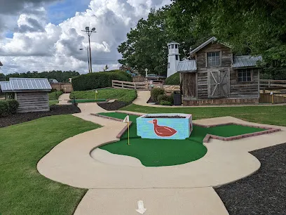 Strange Duck Brewing Co mini golf course in Commerce, Georgia