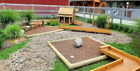 The Wooden Melon's Trough Golf mini golf course in Metamora, Indiana