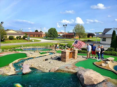 Boulder Falls Mini Golf And BatZone mini golf course in Muncie, Indiana