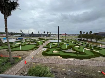 NOLA Motorsports Park mini golf course in Avondale, Louisiana