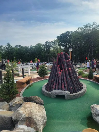 Moose Mountain Adventure Park mini golf course in Richmond, Maine