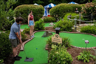 Mini Golf at Prisco’s Pine Grove Park mini golf course in Bridgewater, Massachusetts