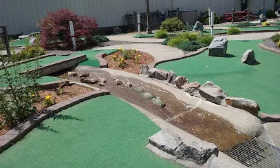 Bogey Lanes mini golf course in East Brookfield, Massachusetts