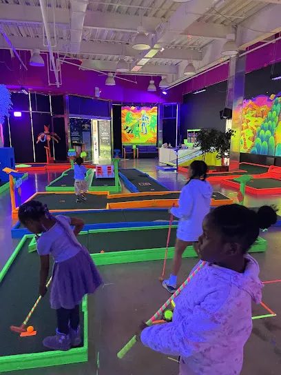 Planet X Mini Glow Golf mini golf course in Saugus, Massachusetts