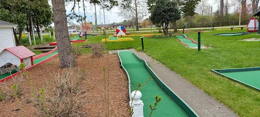 Loeschner's Village Green Miniature Golf mini golf course in Grandville, Michigan