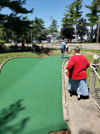 Pirate's Cove Adventure Park mini golf course in Traverse City, Michigan