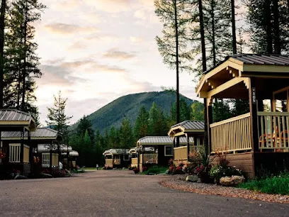 West Glacier Village mini golf course in West Glacier, Montana
