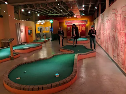 Shipwrecked mini golf course in Brooklyn, New York