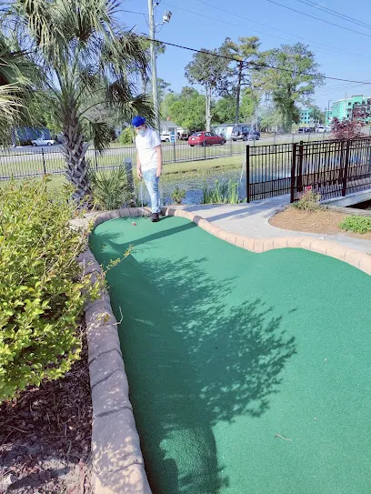 Jungle Rapids Family Fun Park mini golf course in Wilmington, North Carolina