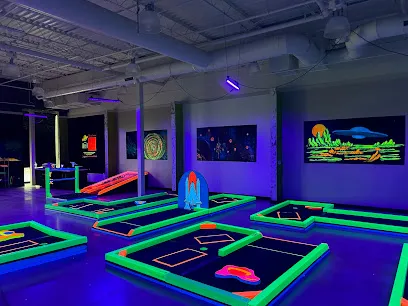 Glowgolf Mini Golf at Sooner Mall mini golf course in Norman, Oklahoma