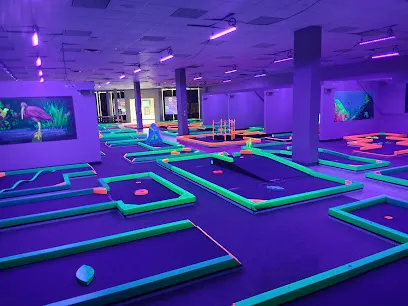 Glowgolf Mini Golf at Quail Springs Mall mini golf course in Oklahoma City, Oklahoma
