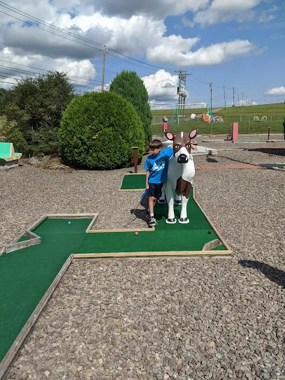 Pikes Creek Raceway Park & Family Restaurant mini golf course in Hunlock Creek, Pennsylvania