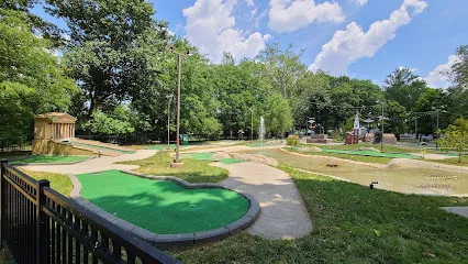 Franklin Square mini golf course in Philadelphia, Pennsylvania