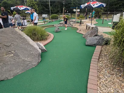 Mr. Stumpy's Axe Throwing & Beer Garden mini golf course in Tega Cay, South Carolina