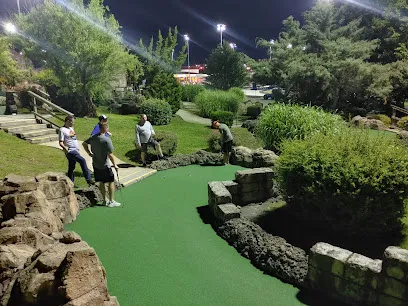 NASCAR SpeedPark Smoky Mountains mini golf course in Sevierville, Tennessee