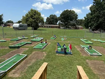 Mars mini golf course in Tiptonville, Tennessee