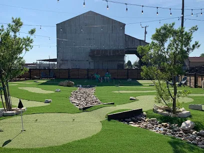 The Greens at Little Wooden Penguin mini golf course in Celina, Texas