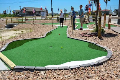 The Gulf Range mini golf course in Crystal Beach, Texas