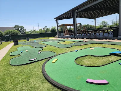 Spindletap Brewery mini golf course in Houston, Texas
