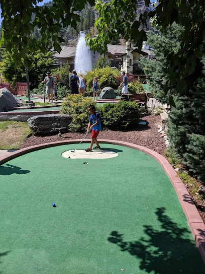 Icicle Village Resort mini golf mini golf course in Leavenworth, Washington
