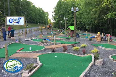 Mountain Lake Campground and Cabins mini golf course in Summersville, West Virginia