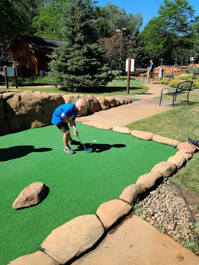 19th Hole Sports Bar & Grill mini golf course in St Germain, Wisconsin